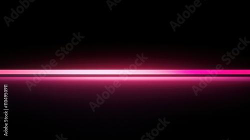 Horizontal pink light flare on black background, creating a minimalist yet modern and elegant visual effect