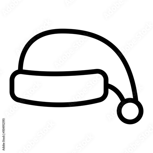 Christmas Hat Line Icon