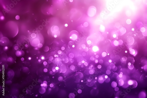 Purple bokeh spots from stage lighting. Festive bright