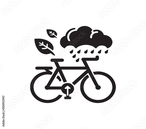 Bicycle vector art design photo