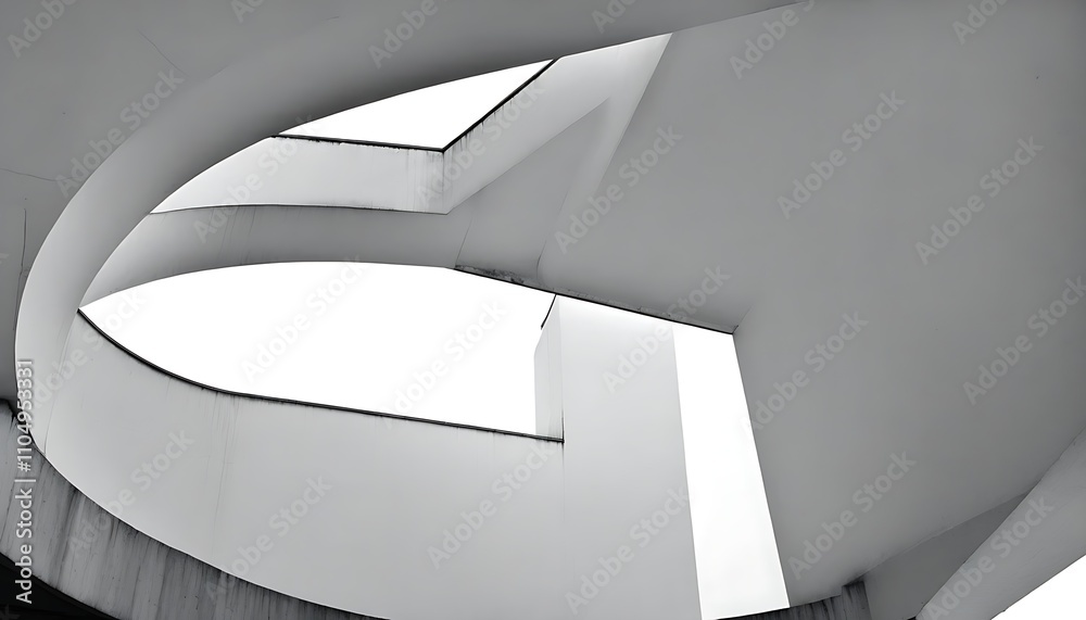 Obraz premium The beauty of abstract geometric architectural art