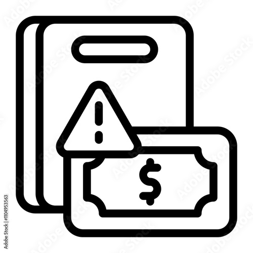 Contact Corruption Line Icon