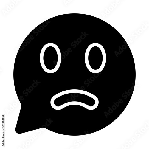 Expression Burnout Solid Icon