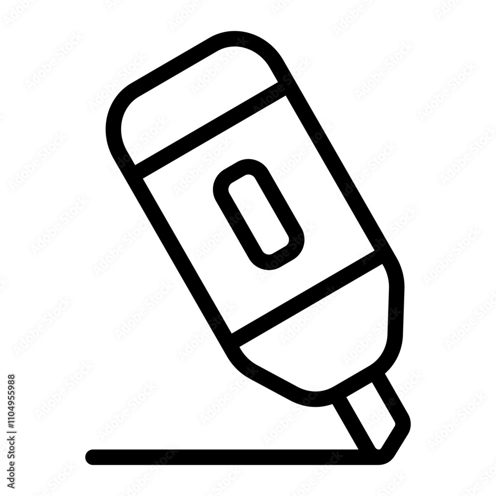 Highlighter Line Icon Highlighter Line Icon
