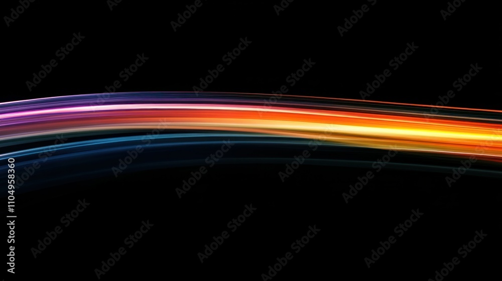 Rainbow light flare glowing subtly on black, creating a minimalist modern aesthetic with a colorful touch Rainbow light flare glowing subtly on black, creating a minimalist modern aesthetic with a colorful touch