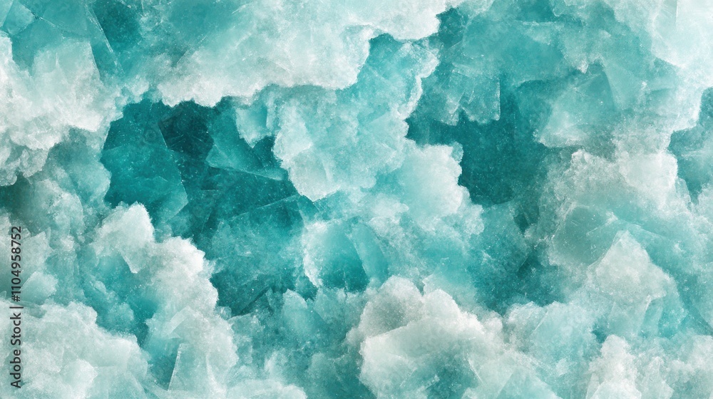 Obraz premium Aqua Blue Ice Chunks Texture Background