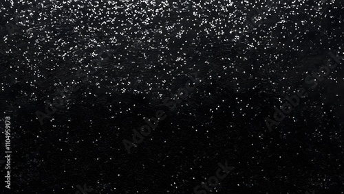 abstract black glitter background.