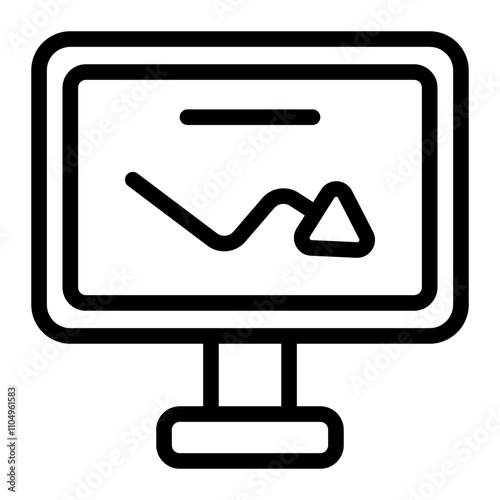 Recession Line Icon