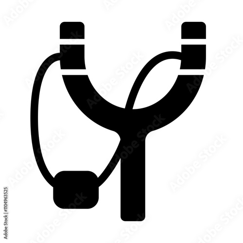 Slingshot Toy Solid Icon