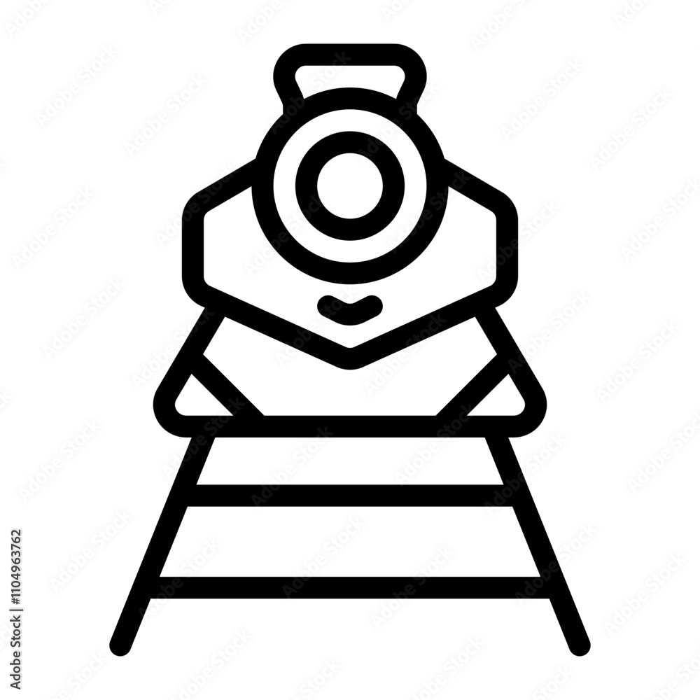 Snow Train Line Icon Snow Train Line Icon