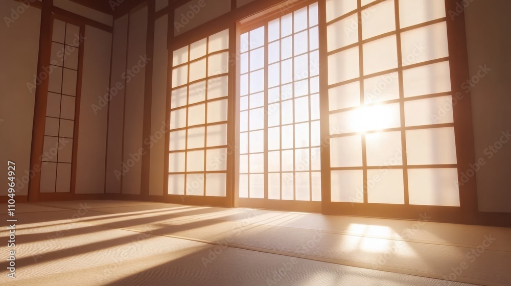 traditional Japanese sliding shoji door with a wooden frame and white paper panels traditional Japanese sliding shoji door with a wooden frame and white paper panels