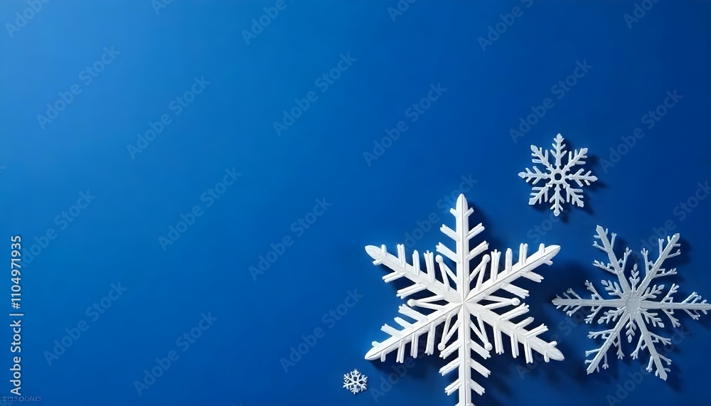 Christmas ornaments and decorations on a Blue background Christmas ornaments and decorations on a Blue background