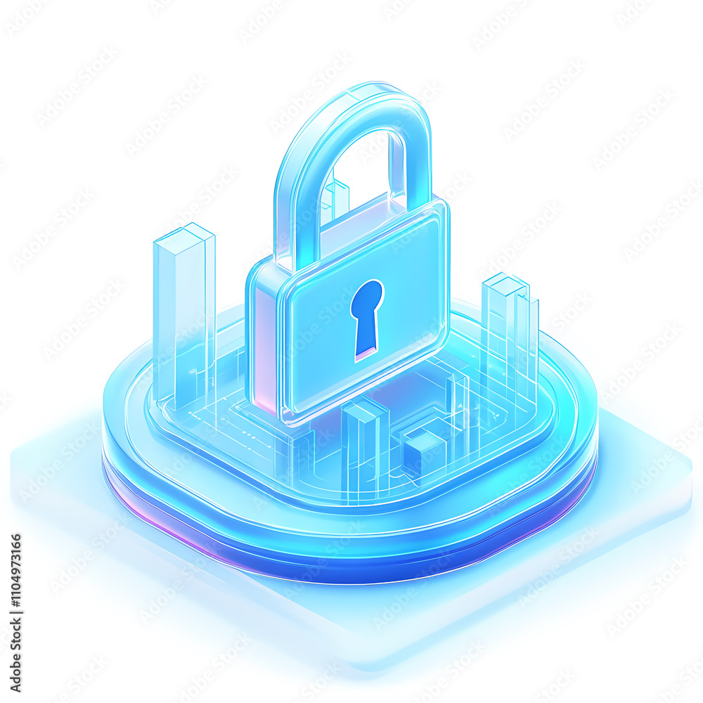 Technology industry 3D frosted glass texture icon Technology industry 3D frosted glass texture icon