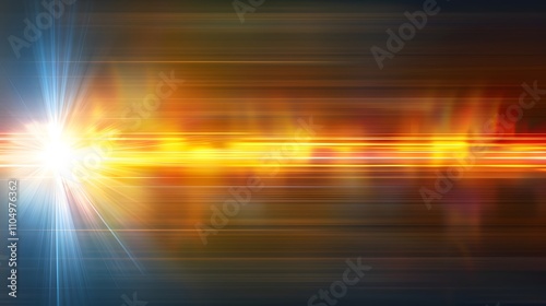 Abstract light streaks, bright energy burst, dynamic motion.