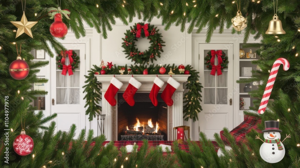 Festive Christmas Decor in a Cozy Home Festive Christmas Decor in a Cozy Home