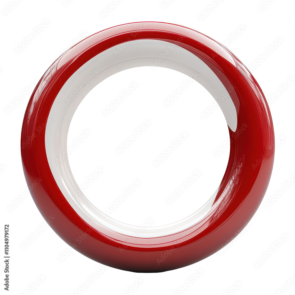 A large round ring in red and Png with a smooth finish set against a clean transparent background, A large round ring red and Png, transparent background. A large round ring in red and Png with a smooth finish set against a clean transparent background, A large round ring red and Png, transparent background.
