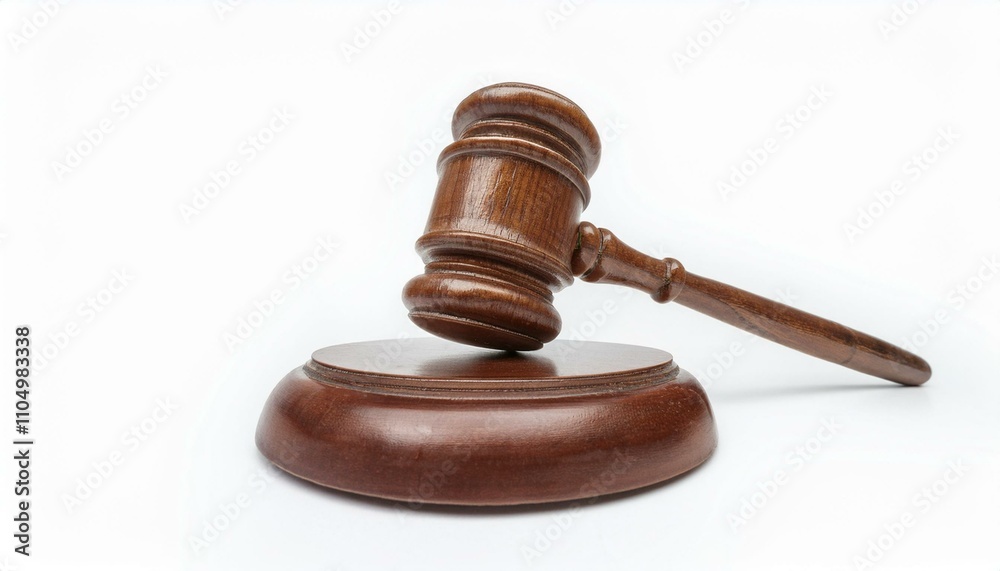 Gavel isolated white background Gavel isolated white background