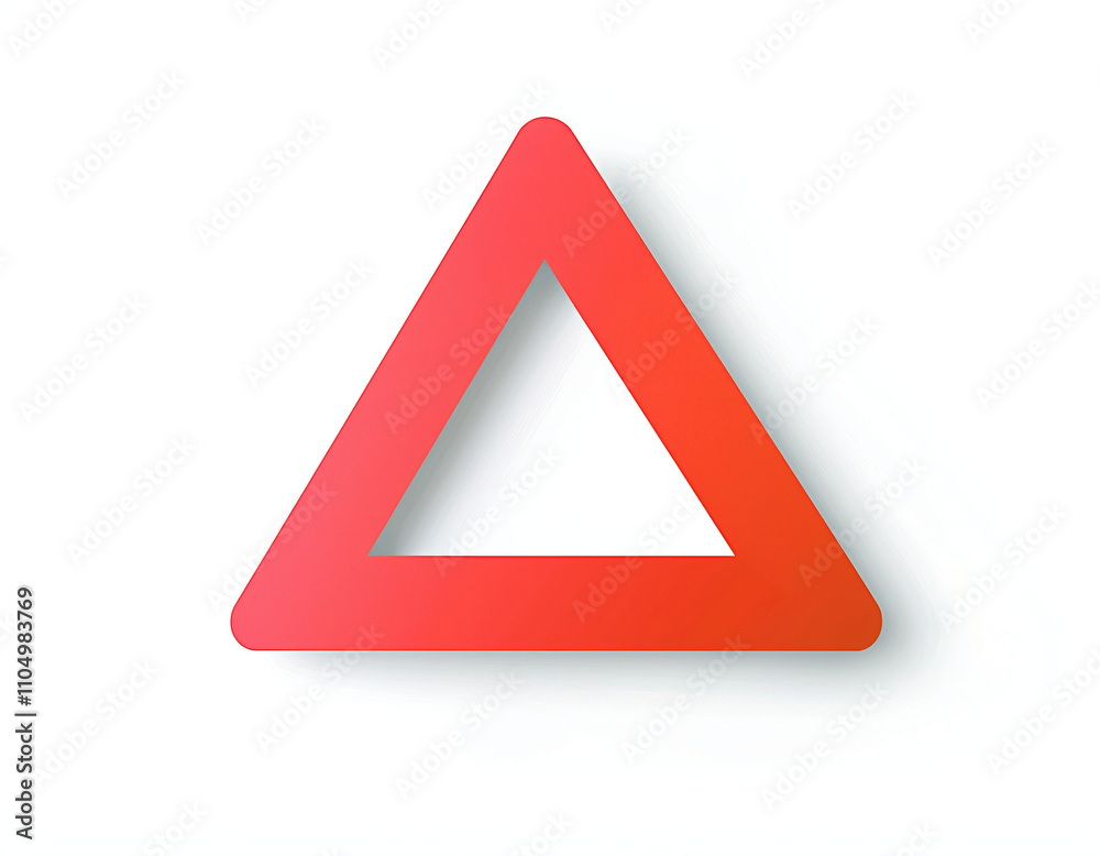 Red Triangle Shape Red Triangle Shape
