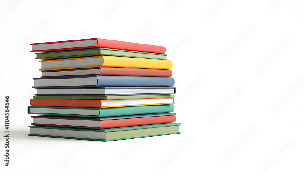 Stack of colorful books isolated on white background. Collection of different books. Hardback books for reading. Back to school and education concept. Stack of colorful books isolated on white background. Collection of different books. Hardback books for reading. Back to school and education concept.