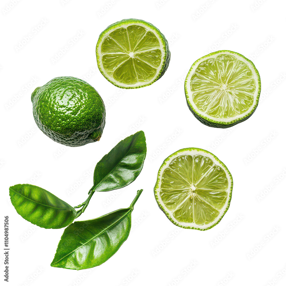 Bergamot fruit with fresh green leaves isolated on a transparent background showcasing its vibrant texture and color, bergamot isolated on transparent background Bergamot fruit with fresh green leaves isolated on a transparent background showcasing its vibrant texture and color, bergamot isolated on transparent background