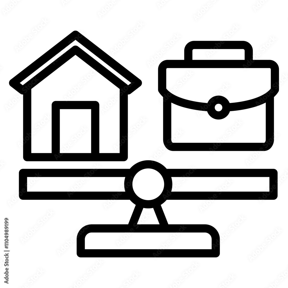 Work-Life Balance Icon Work-Life Balance Icon