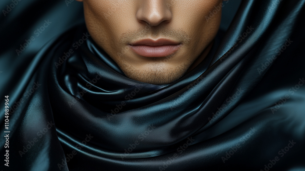 Close-up of a man's lower face showing defined cheekbones, jawline, and facial structure, highlighting his strong features and sharp contours. Close-up of a man's lower face showing defined cheekbones, jawline, and facial structure, highlighting his strong features and sharp contours.
