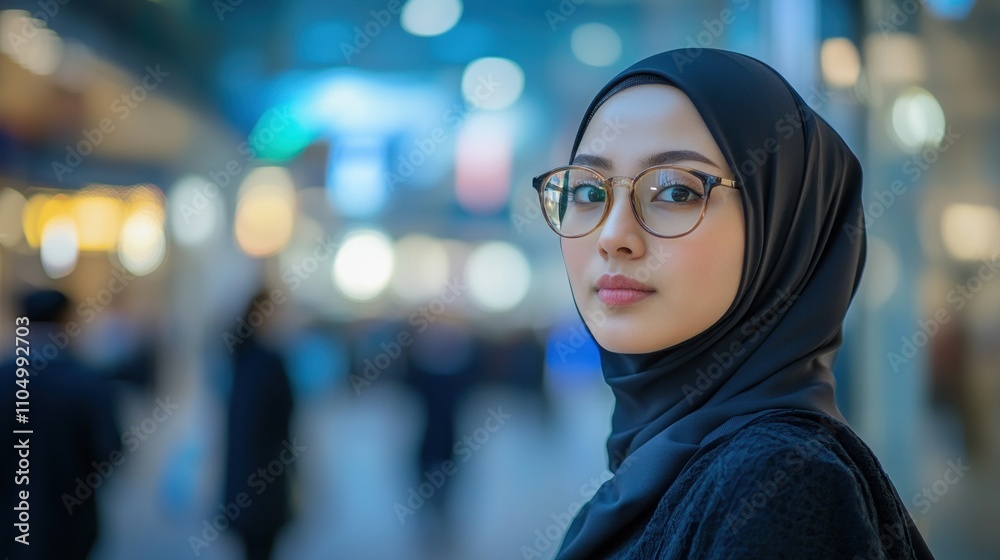 Portrait of a Woman in a Hijab Portrait of a Woman in a Hijab