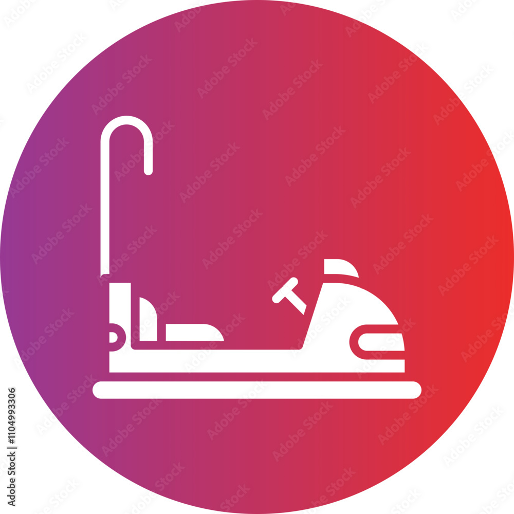 Bumper Cars icon style Bumper Cars icon style
