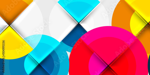 Target circle geometric abstract shapes. Vector Illustration For Wallpaper, Banner, Background, Card, Book Illustration, landing page