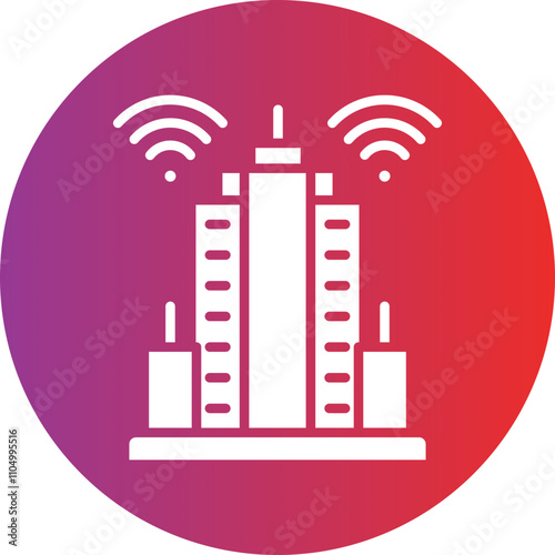 Smart building icon style