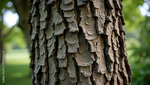 Close-up of textured tree bark