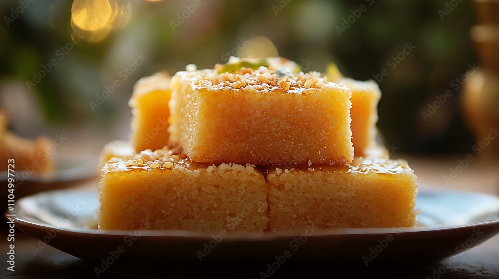 Basbousa – Sweet Semolina Cake with Syrup Basbousa – Sweet Semolina Cake with Syrup