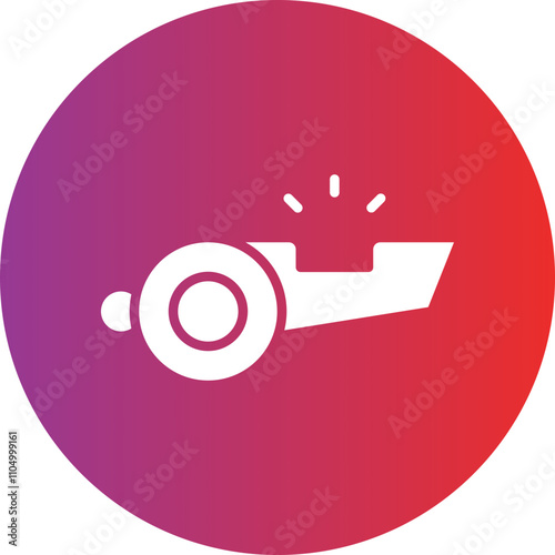Whistle icon style