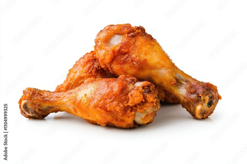 Crispy Fried Chicken Drumsticks Piled Ready to Serve Crispy Fried Chicken Drumsticks Piled Ready to Serve