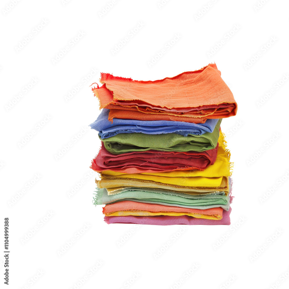 A Colorful Stack of Fabrics: Vibrant Hues and Textures for Creative Projects A Colorful Stack of Fabrics: Vibrant Hues and Textures for Creative Projects