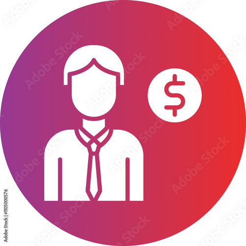 Male Croupier icon style