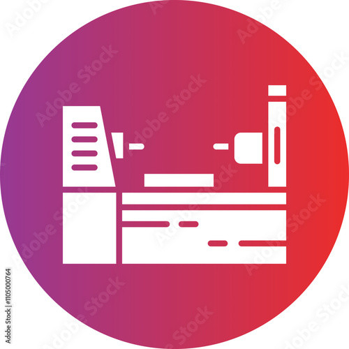 Lathe Machine icon style
