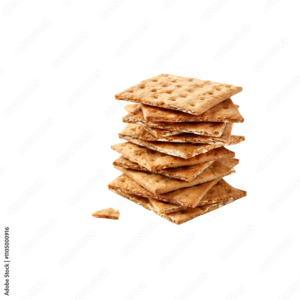 Aromatic Stack of Sweet Crackers, Crunchy Biscuits, Honey Graham Crackers, Delicious Dessert, Sweet Treat, Baked Snack, Crispy Texture Aromatic Stack of Sweet Crackers, Crunchy Biscuits, Honey Graham Crackers, Delicious Dessert, Sweet Treat, Baked Snack, Crispy Texture