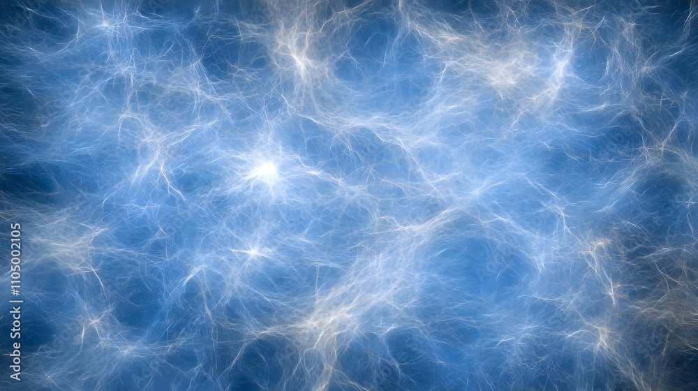 Abstract digital art of blue and white energy streams. Abstract digital art of blue and white energy streams.