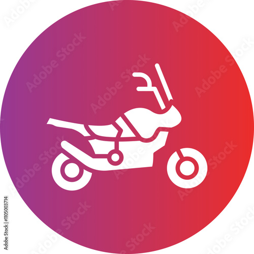 Motorcycle Adventure icon style