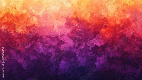 Wallpaper Mural A mesmerizing gradient background showcasing a harmonious blend of vivid colors, transitioning seamlessly from deep purples to warm oranges. The design radiates an enchanting glow, Torontodigital.ca