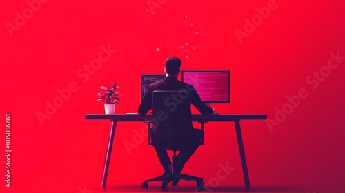 computer and science illustration
