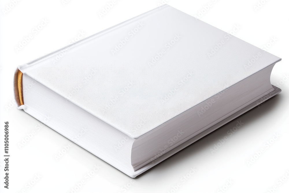 Close-Up of a White Book with Curled Corner Close-Up of a White Book with Curled Corner
