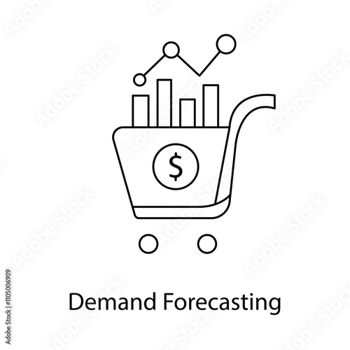 Demand Forecasting Icon. Vector Icon Design