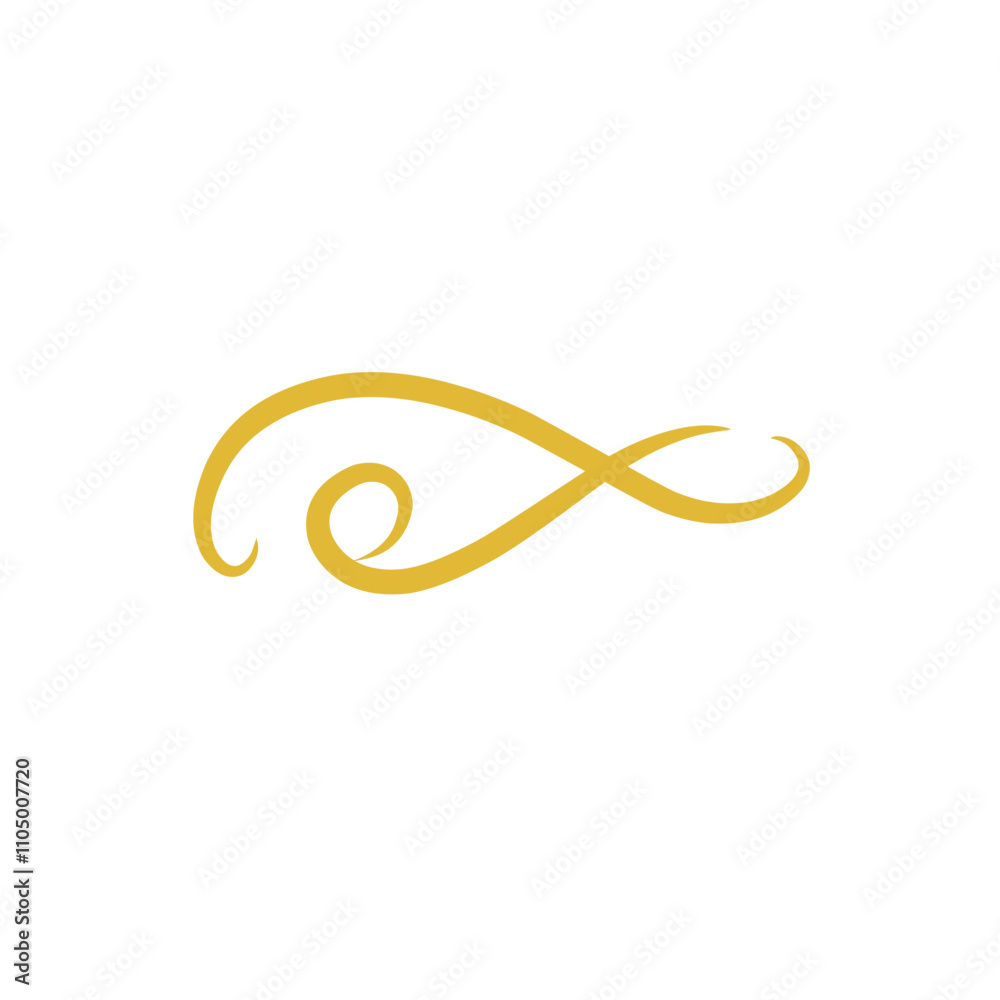 gold swirl decoration element gold swirl decoration element