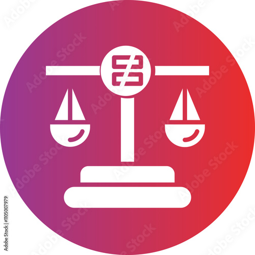 Inequality icon style