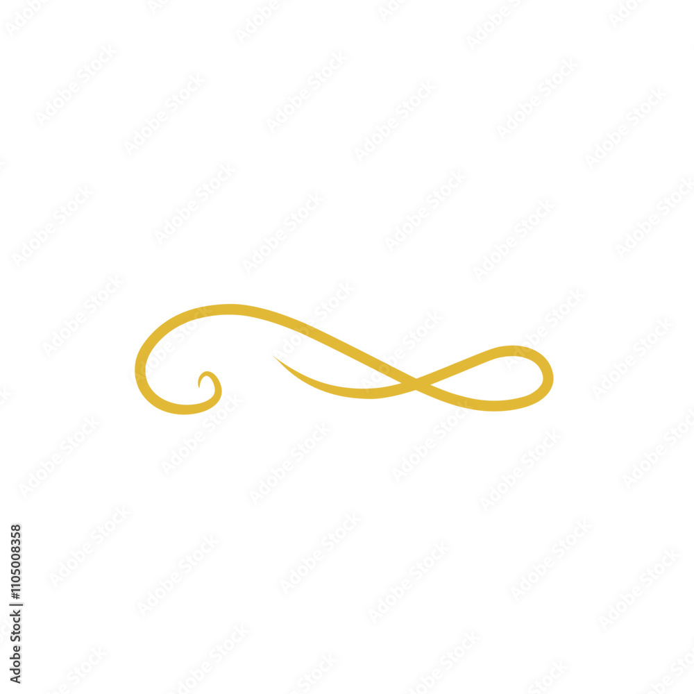 gold swirl decoration element gold swirl decoration element
