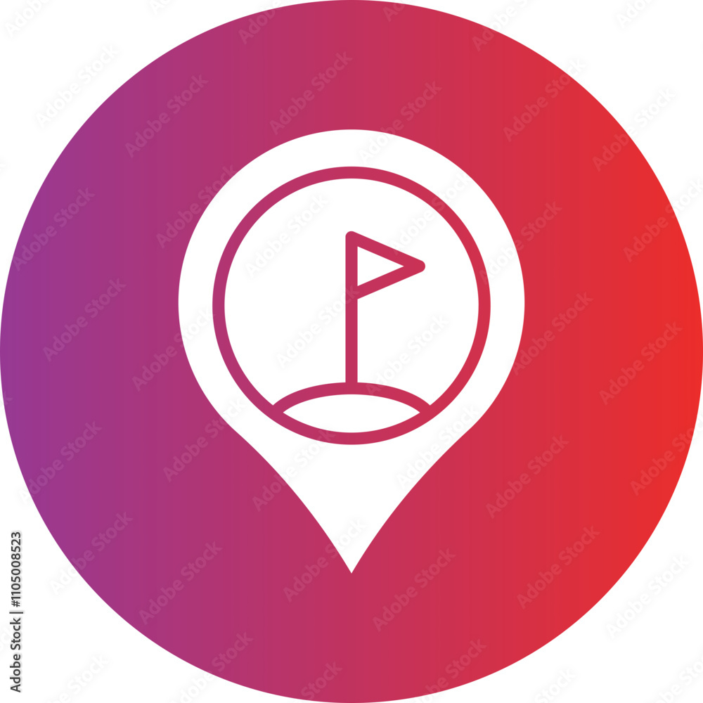 Golf Course Locator icon style Golf Course Locator icon style