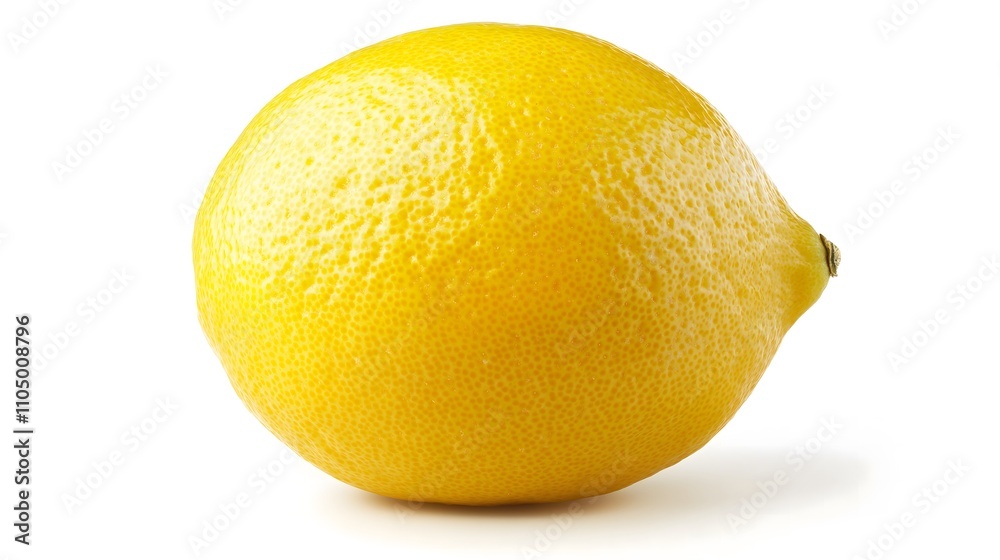 Single ripe yellow lemon isolated on white background. Single ripe yellow lemon isolated on white background.