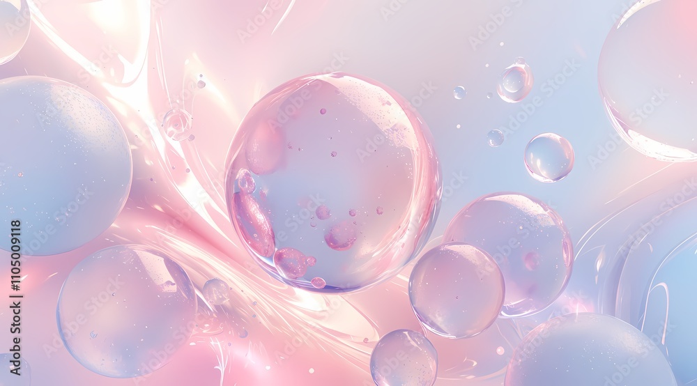 Pink abstract bubble Pink abstract bubble